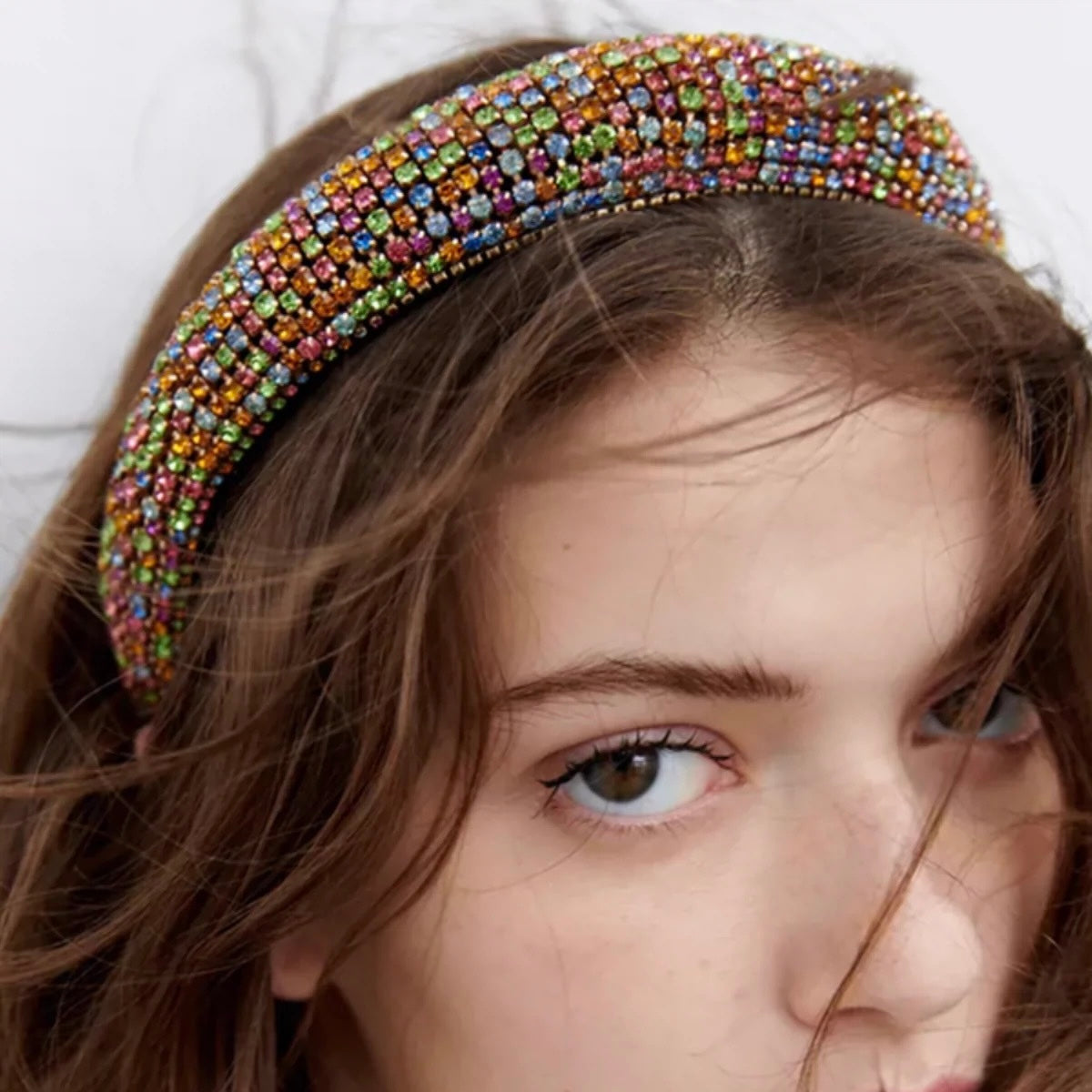 Multicolour Crystal Crown Hairband