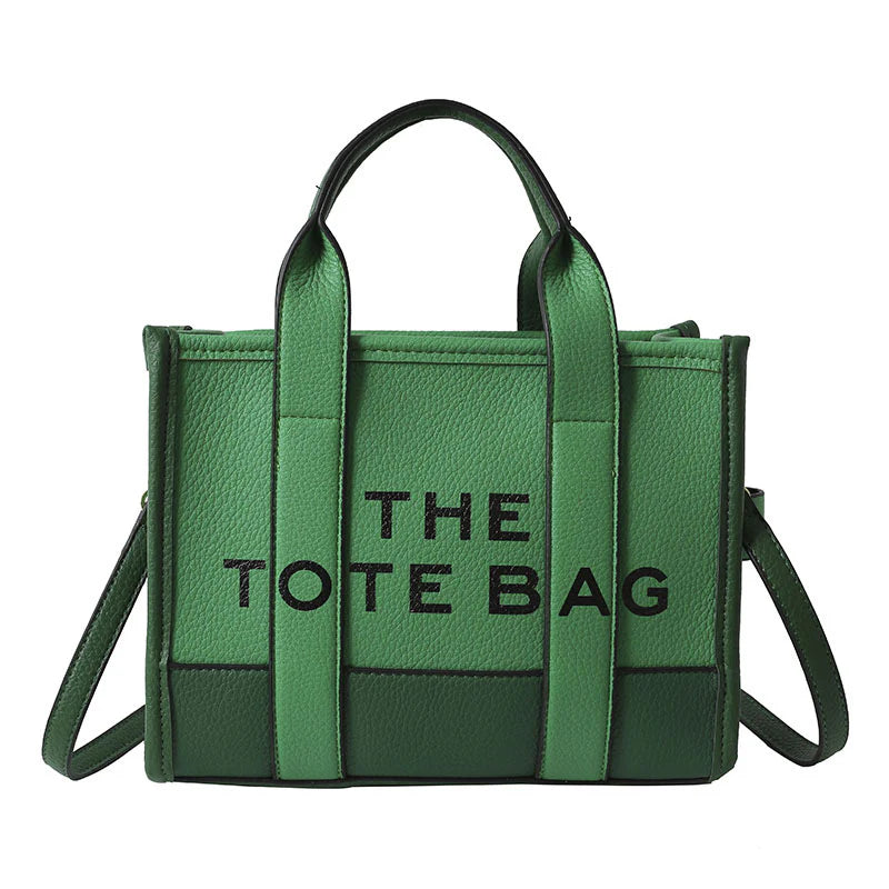 Two Tone Green Tote Bag