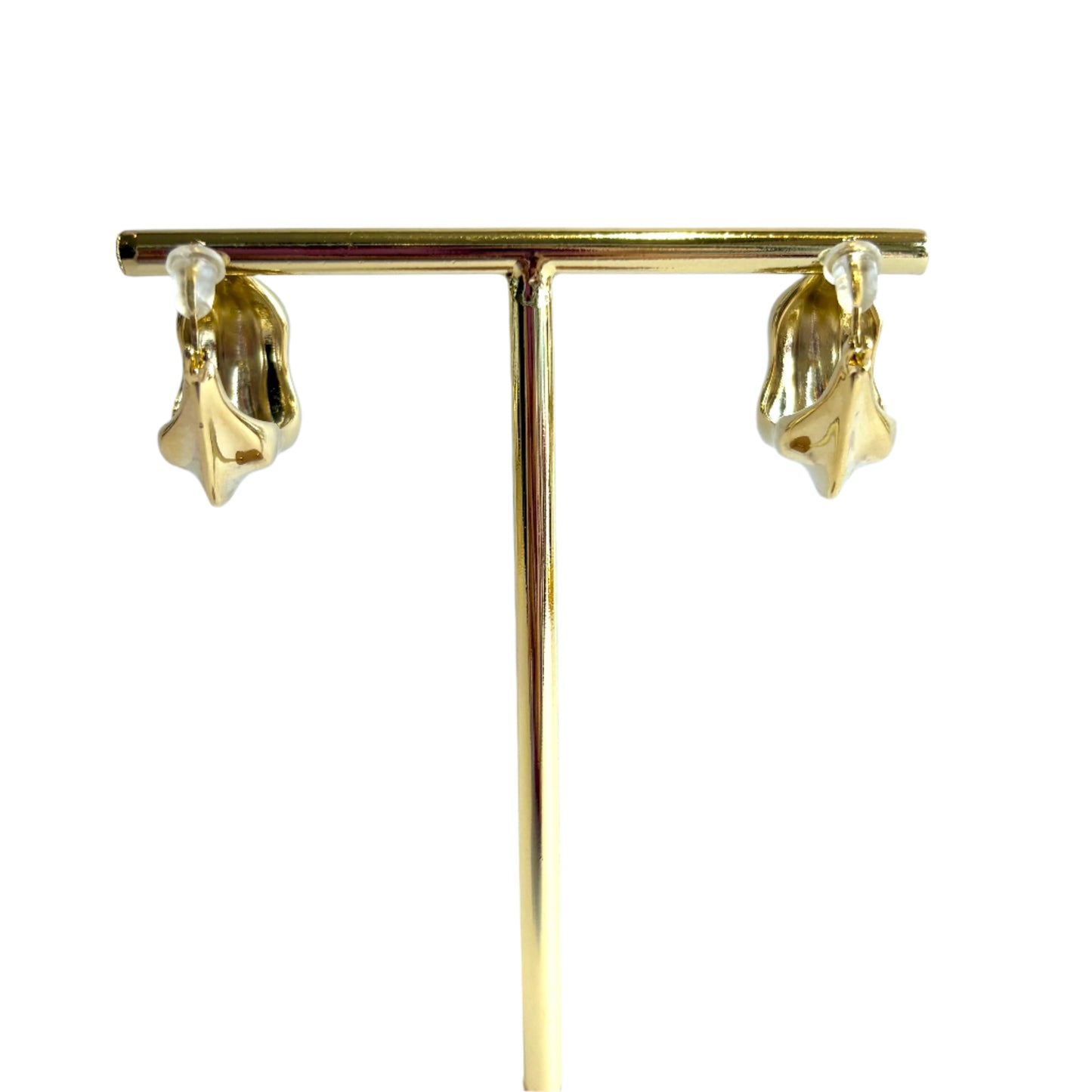 Gold Chunky Wave Hoops