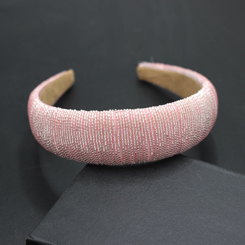 Pink Bead Hairband