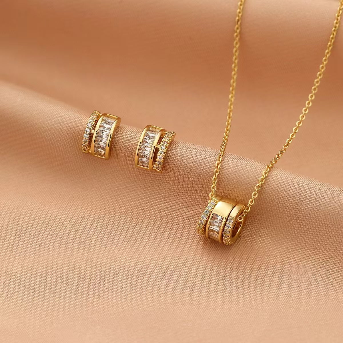 Stacked Hoop Gold Set