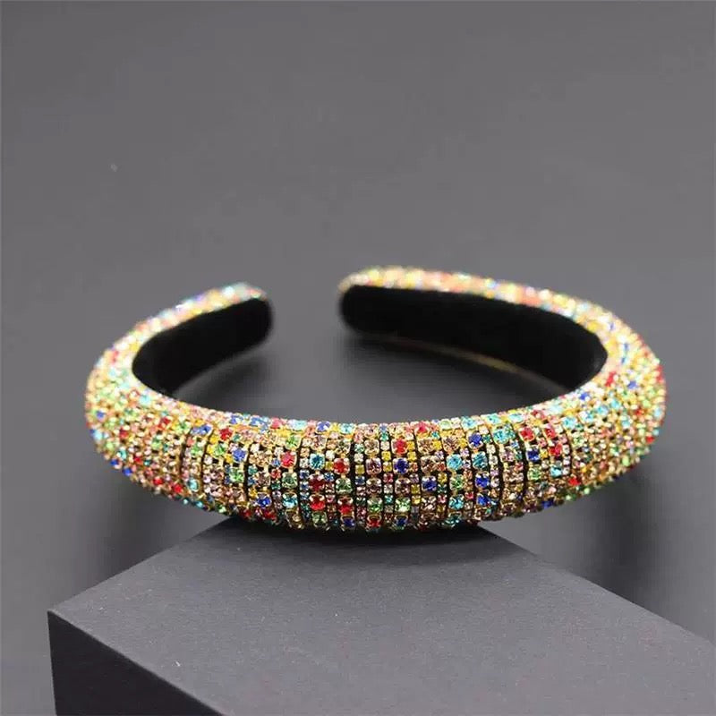 Multicolour Crystal Crown Hairband