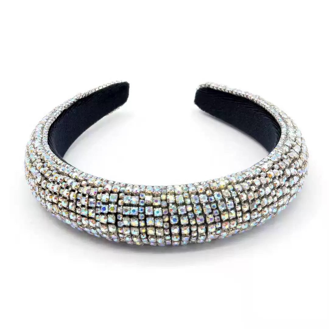 Iridescent Crystal Crown Hairband