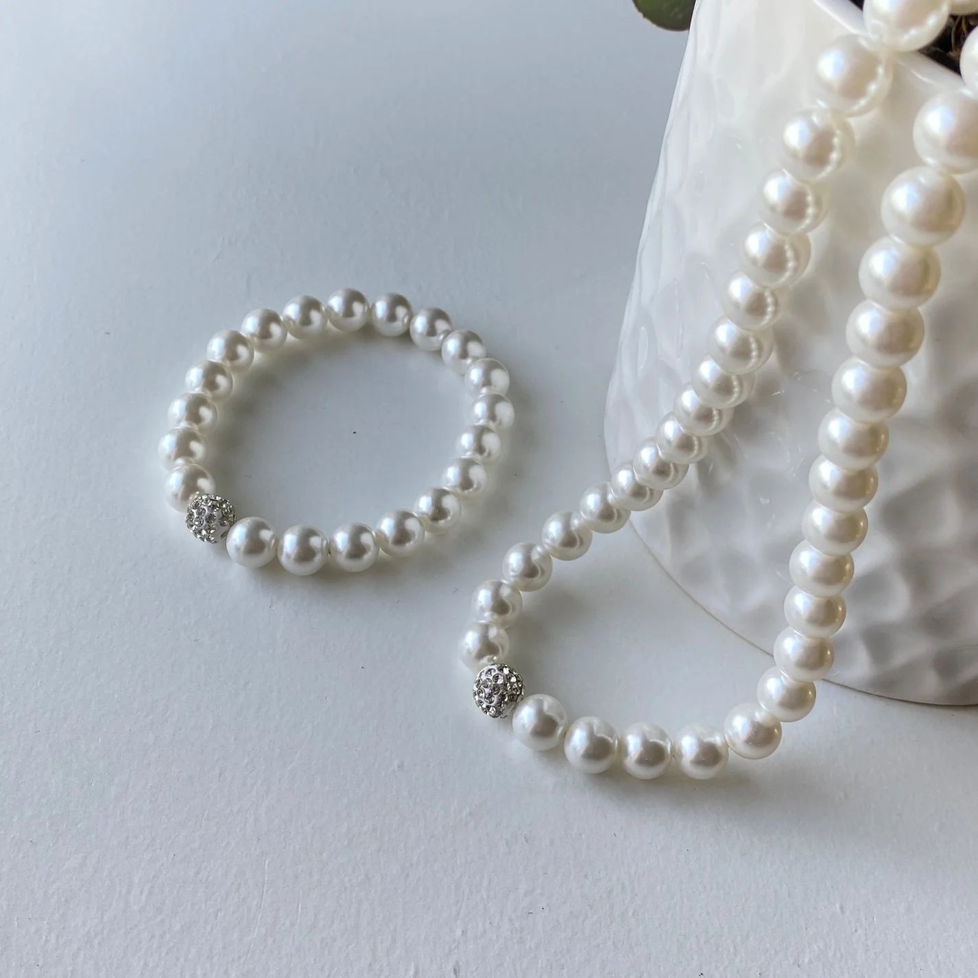 White Shell Pearl Set