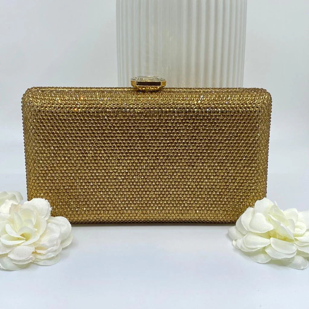Brittany Glitz Clutch Gold