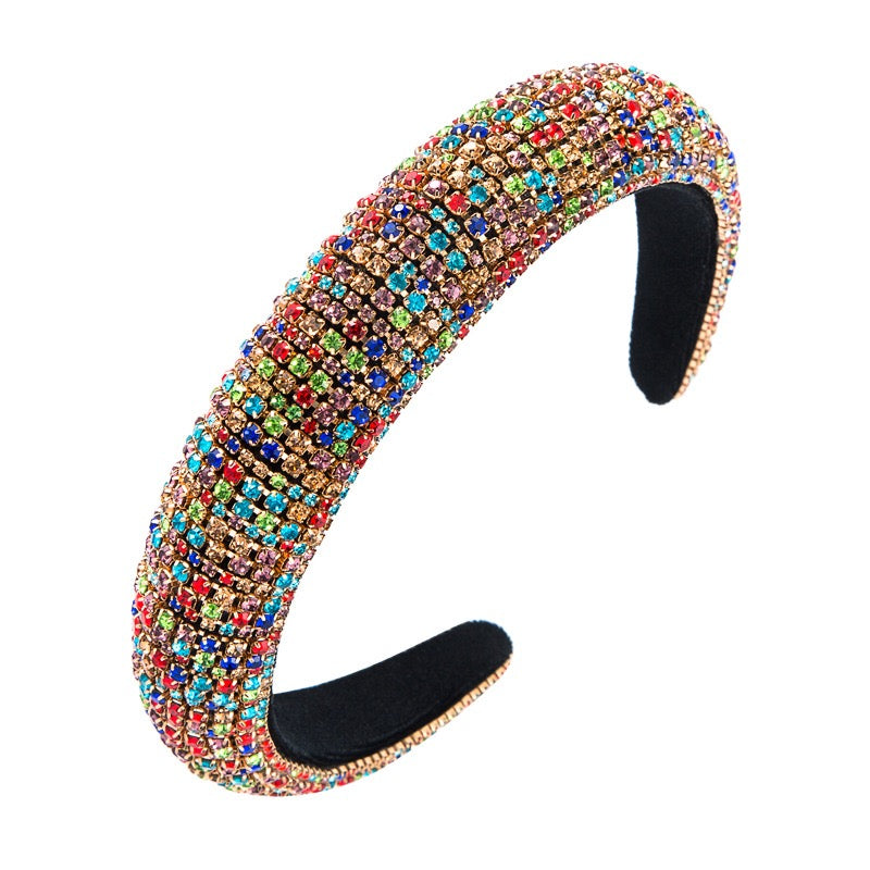 Multicolour Crystal Crown Hairband