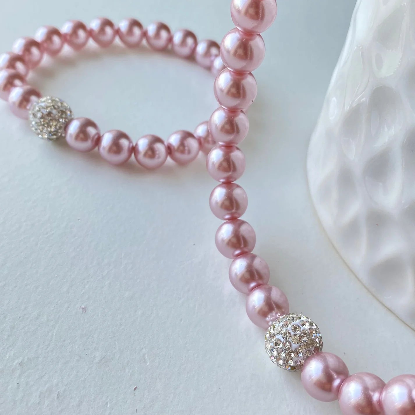 Pink Shell Pearl Set