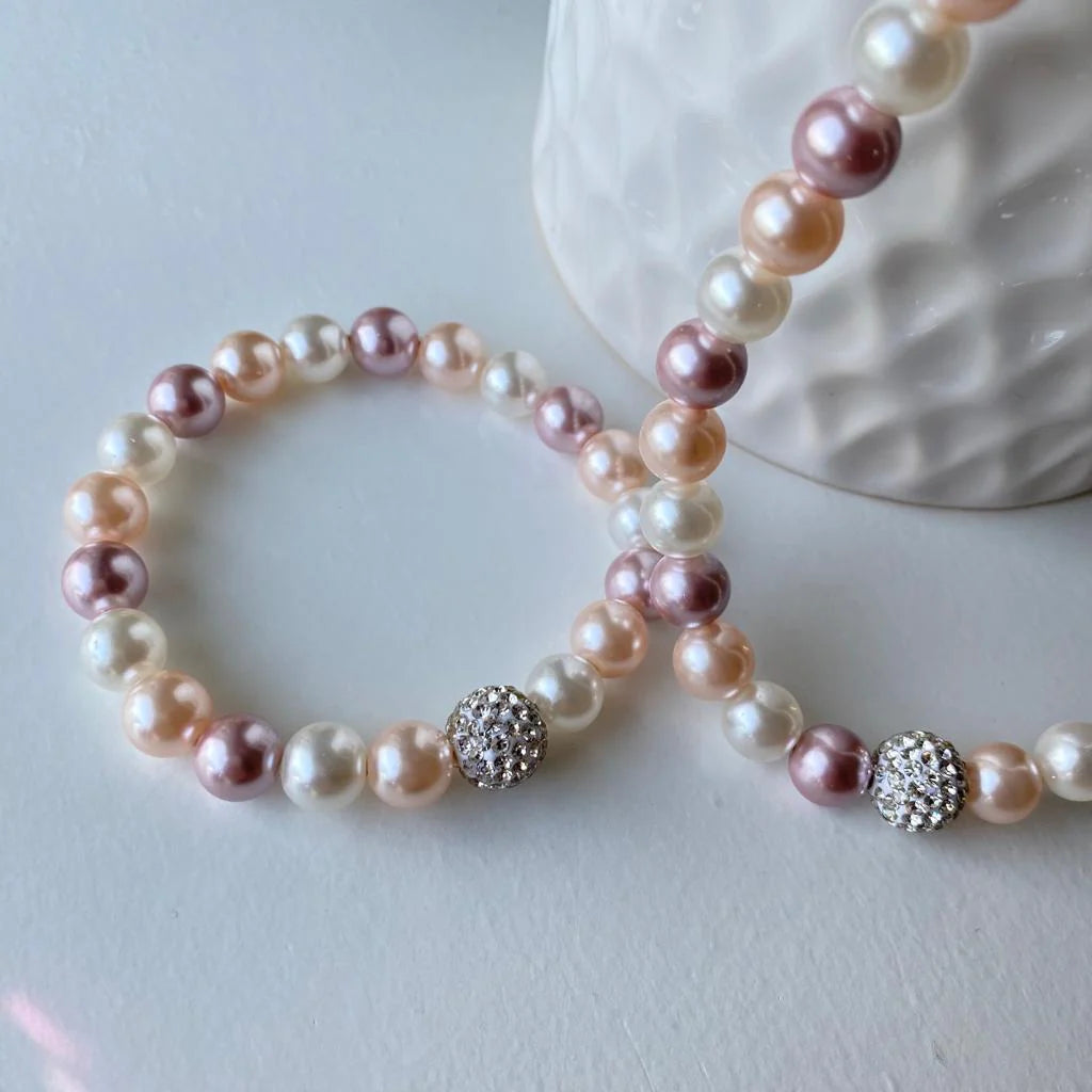 Pink Mix Shell Pearl Set