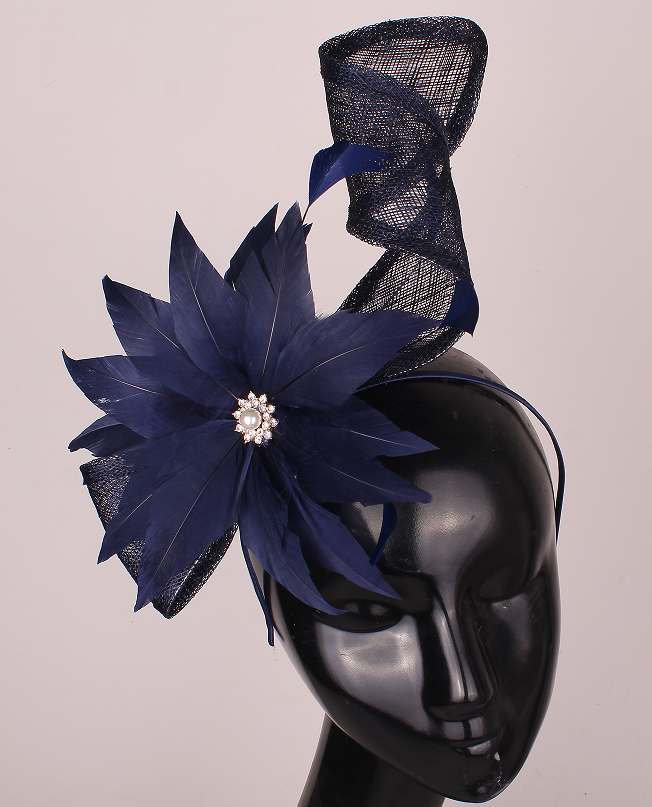 Bella Navy Fascinator
