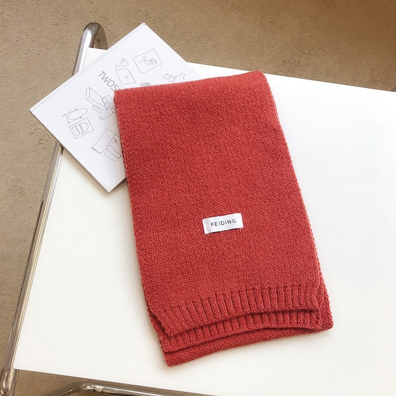 Belinda Knit Scarf Coral