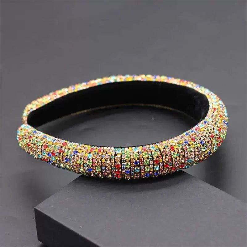 Multicolour Crystal Crown Hairband