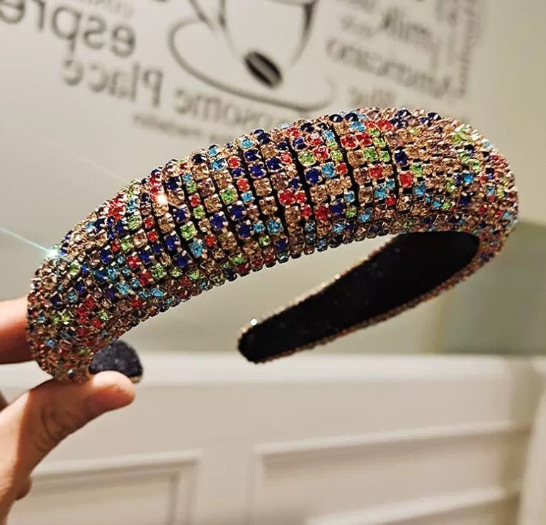 Multicolour Crystal Crown Hairband