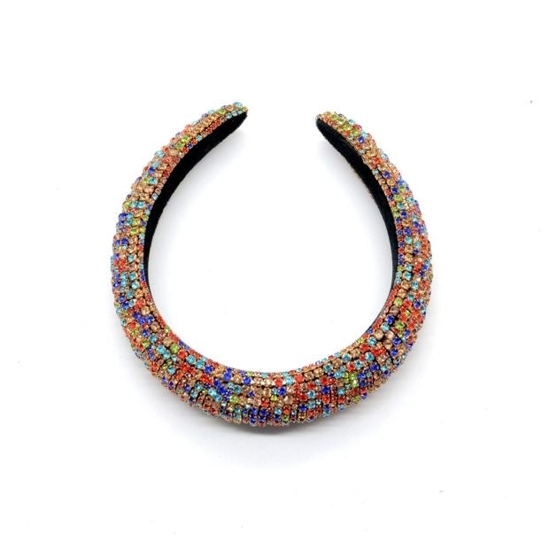 Multicolour Crystal Crown Hairband