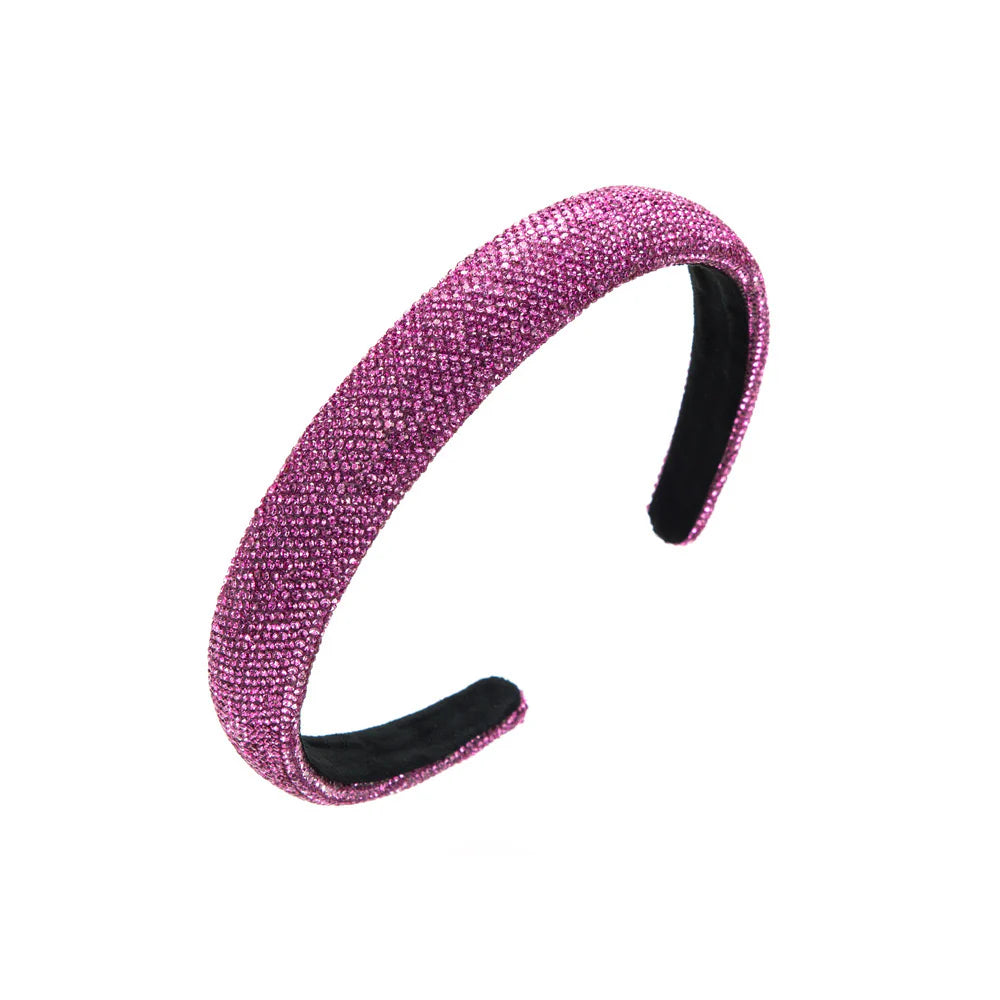Fuchsia Rhinestone Hairband