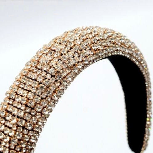 Gold Crystal Crown Hairband