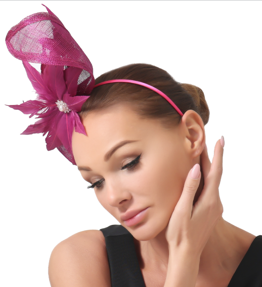 Bella Magenta Fascinator