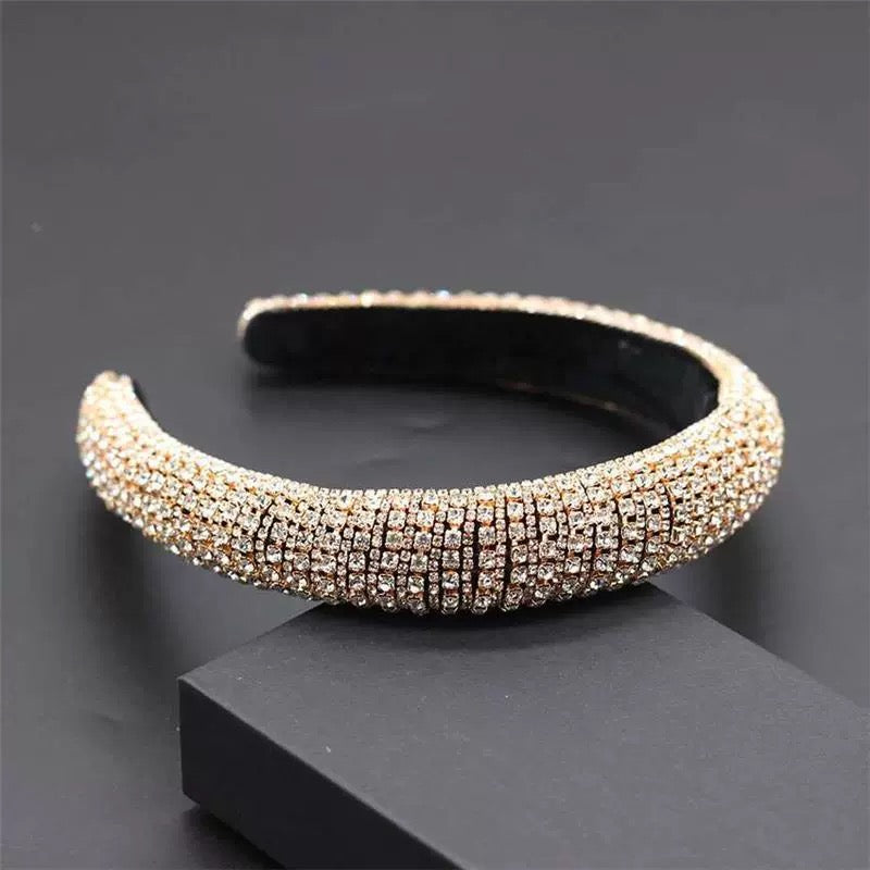 Gold Crystal Crown Hairband