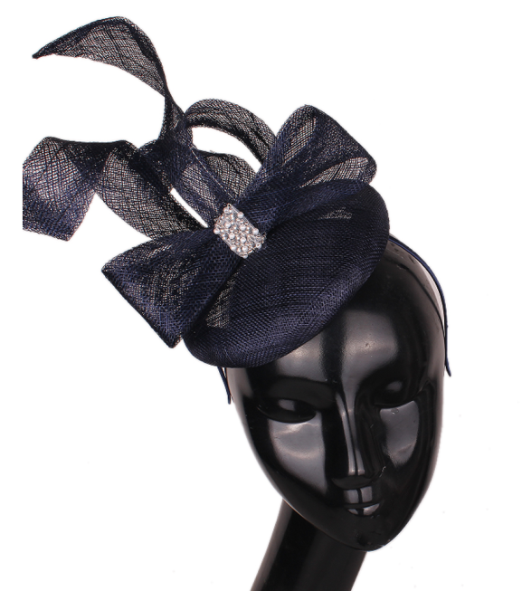 Chloe Navy Fascinator