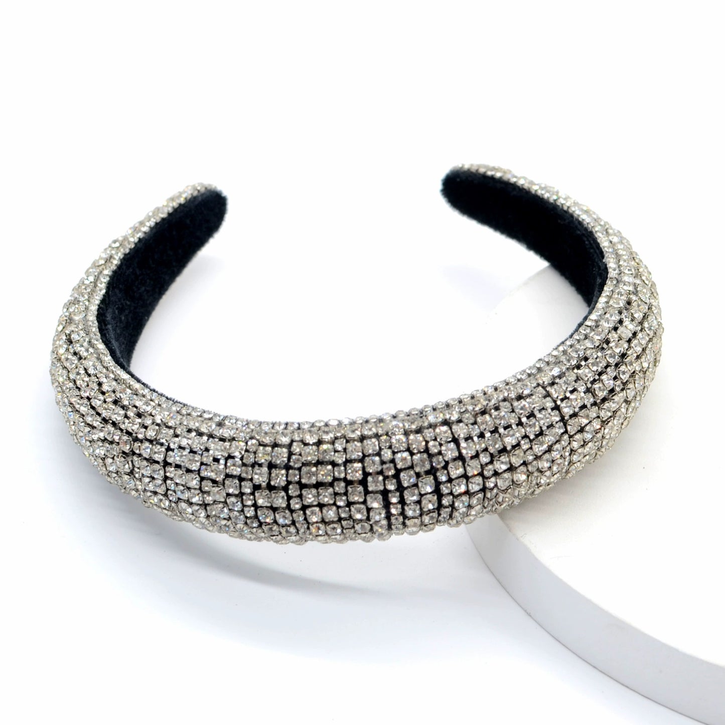 Silver Crystal Crown Hairband