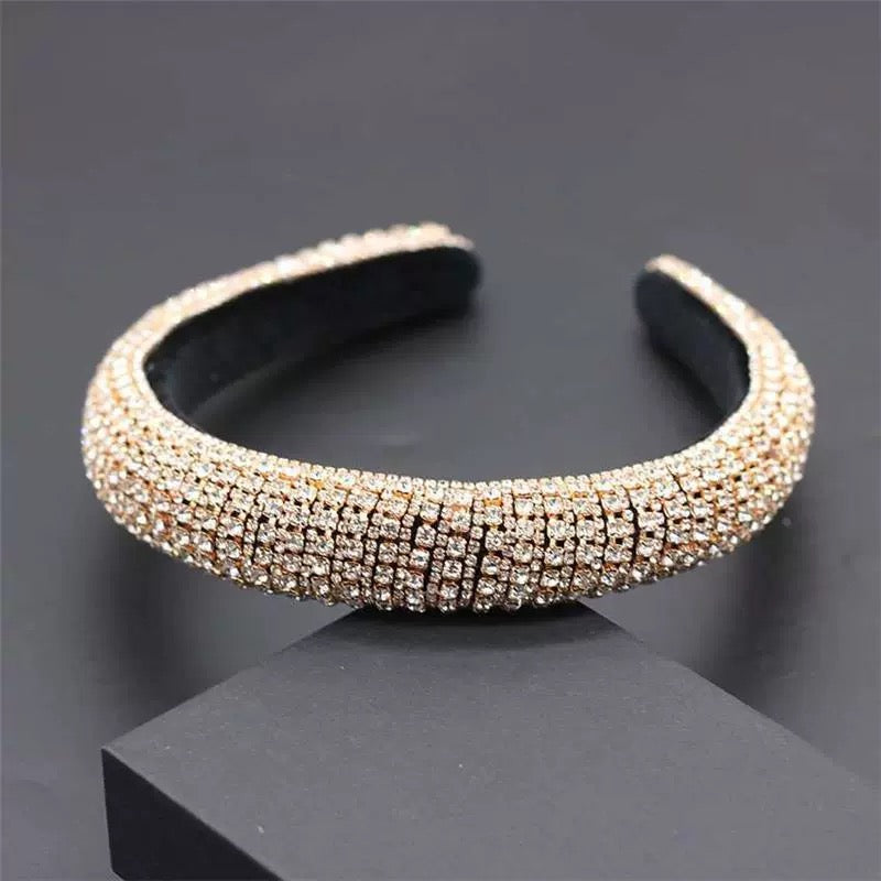 Gold Crystal Crown Hairband