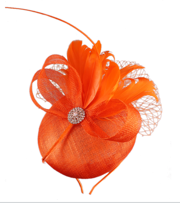 Jessica Orange Pillbox