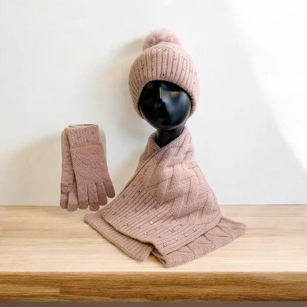 Crystal Gem Winter Set Pink