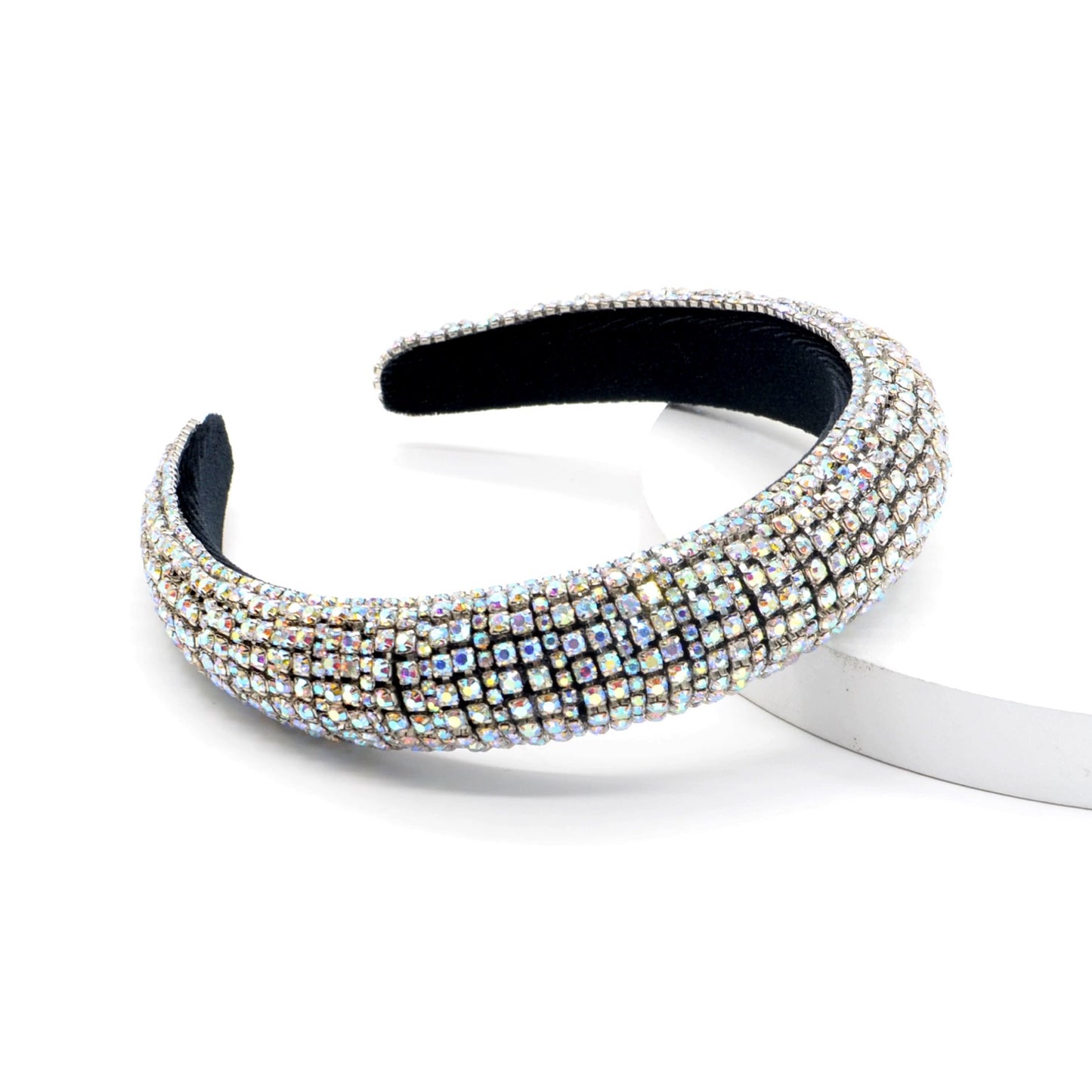 Iridescent Crystal Crown Hairband