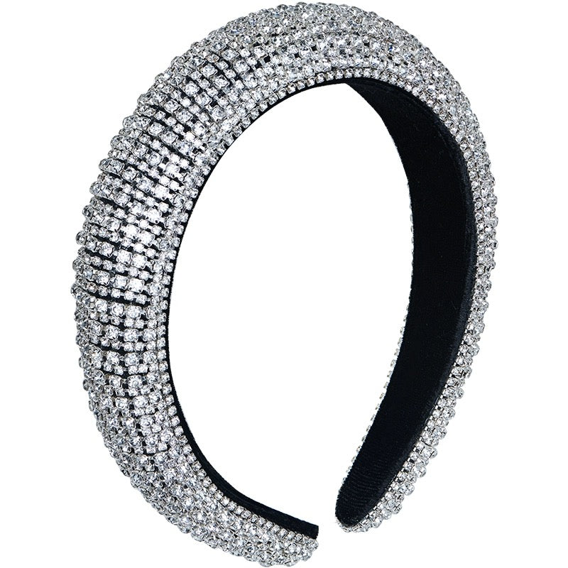 Silver Crystal Crown Hairband
