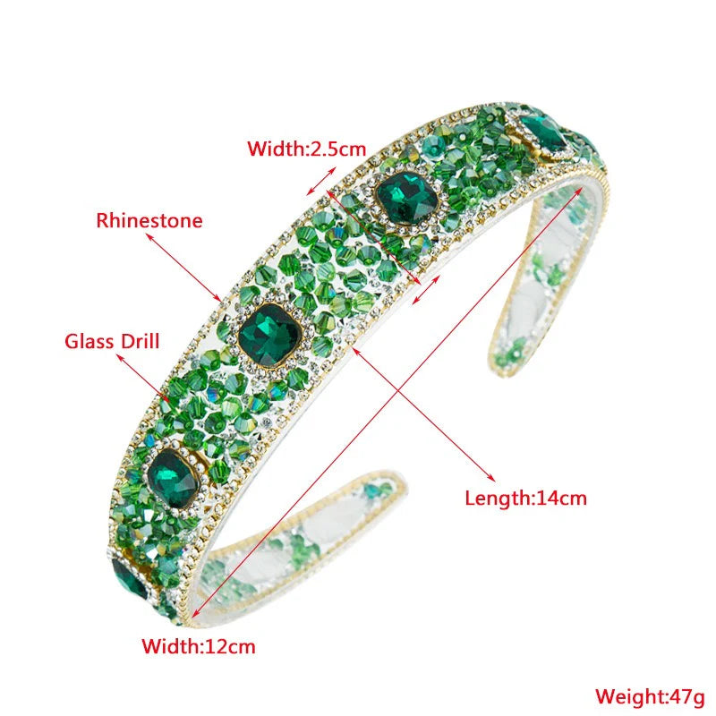 Glamour Hairband Green