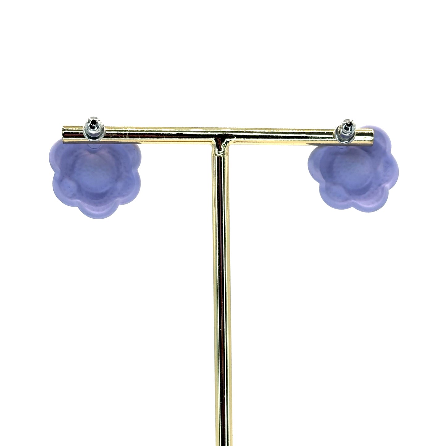 Lilac Pearl Bud Flower Studs