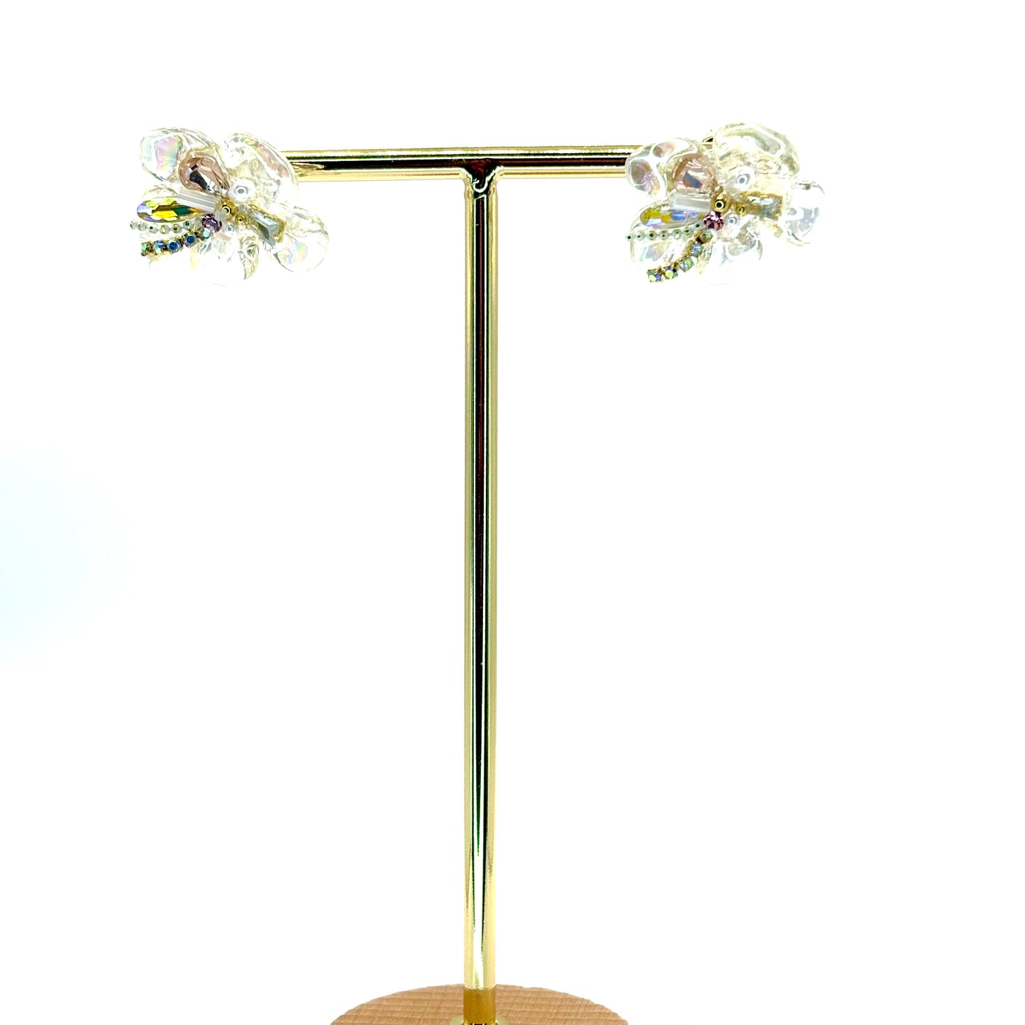 Clear Blooming Flower Studs