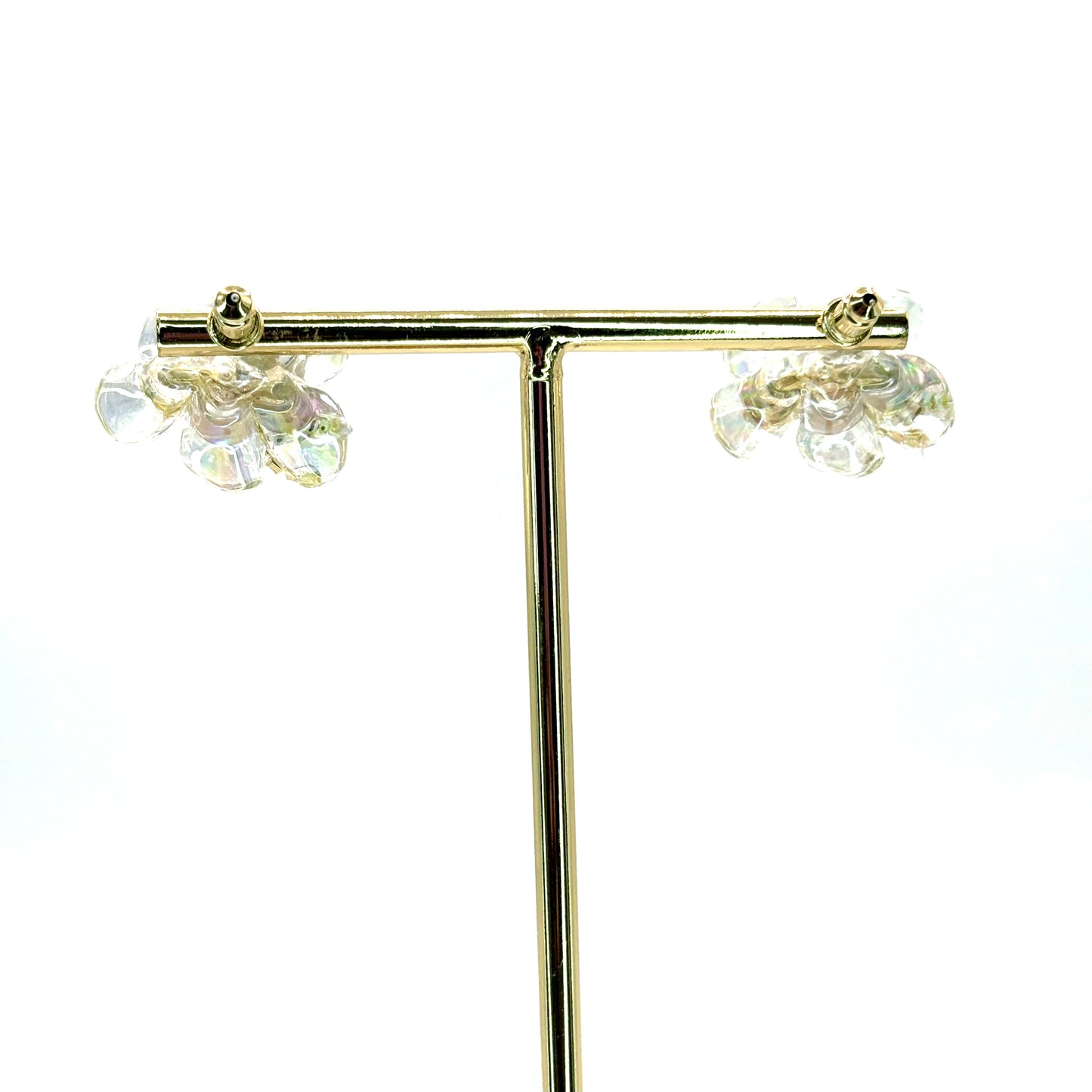 Clear Blooming Flower Studs