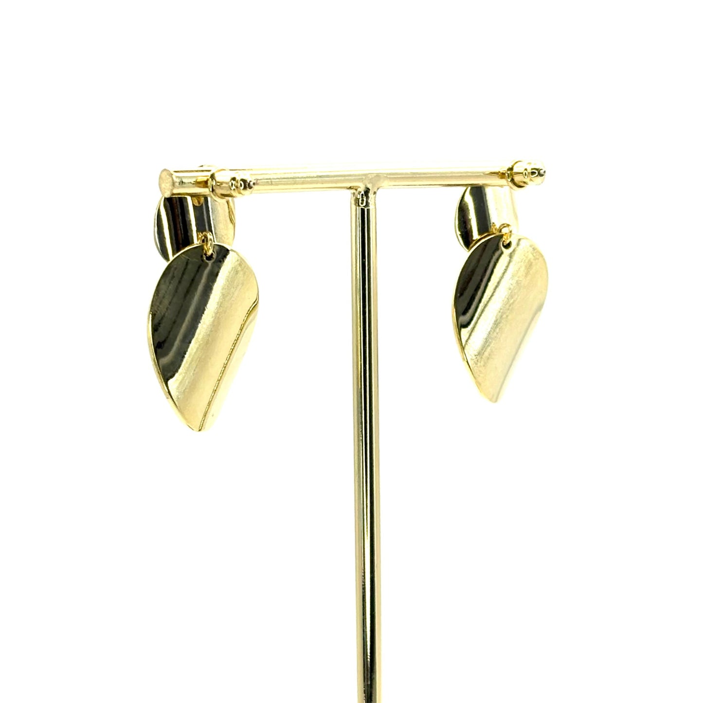 Black & Cream Narrow Petal Drop Earrings
