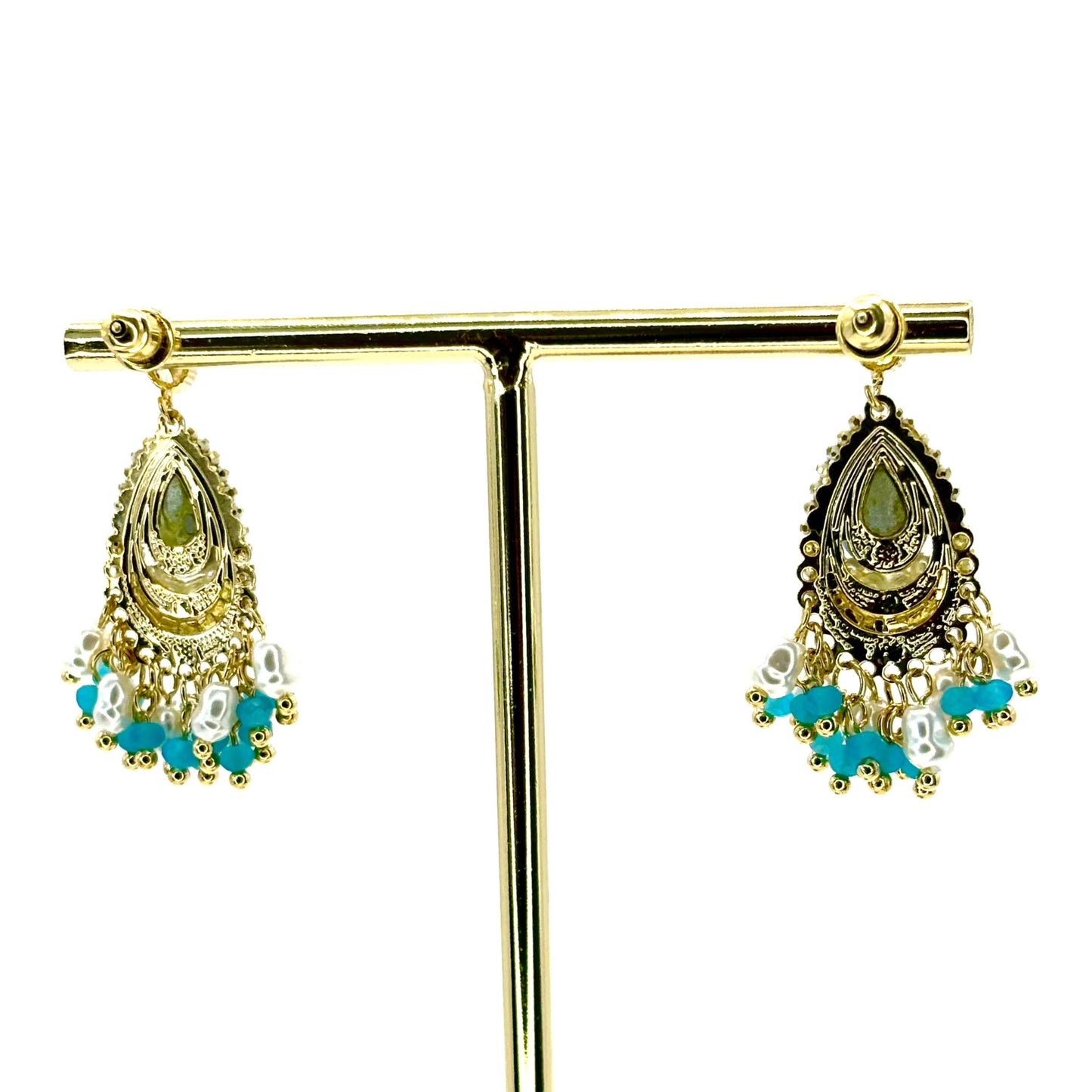 Blue Classic Small Chandelier Earrings