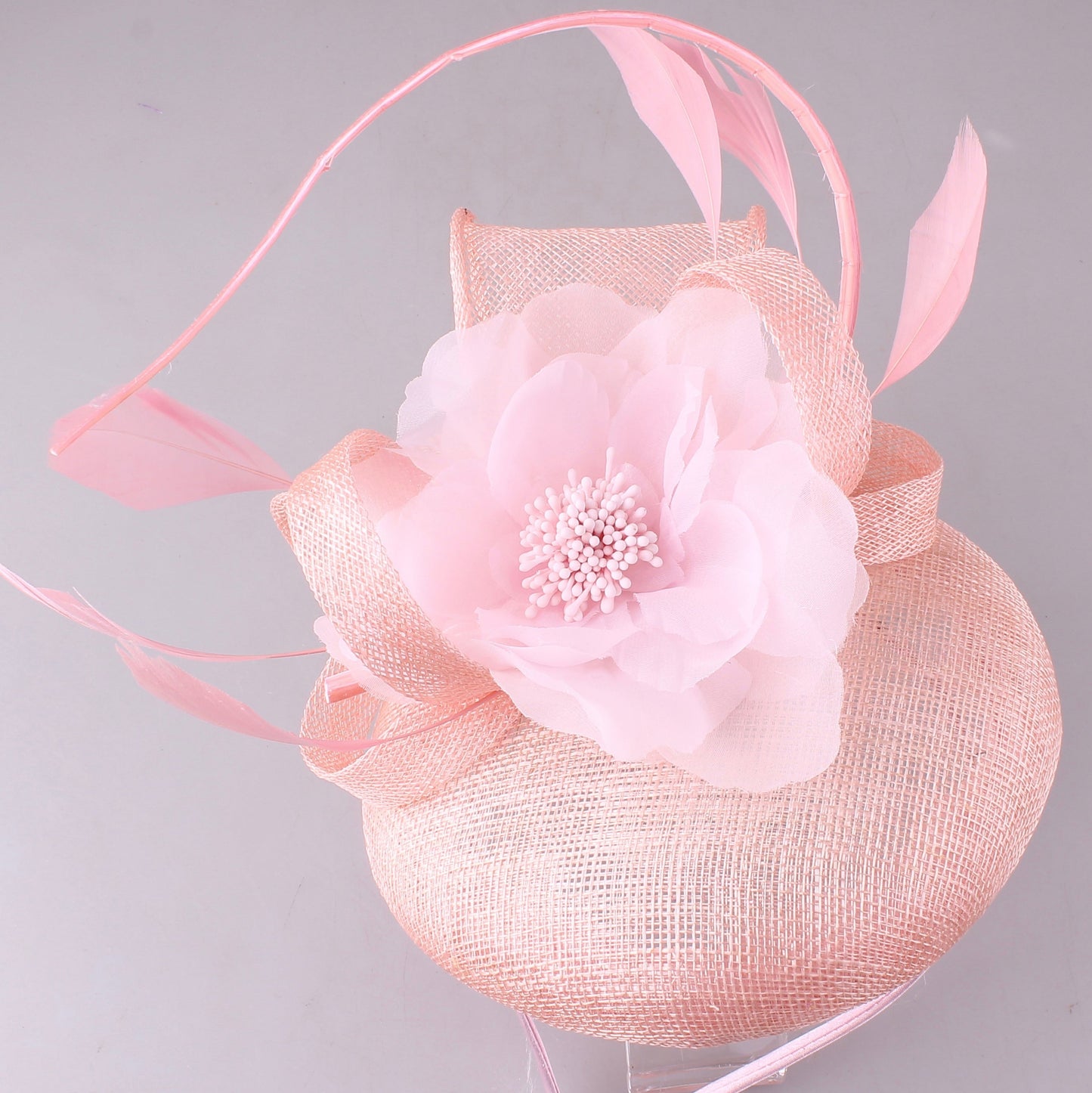 Baby Pink Flower Fascinator