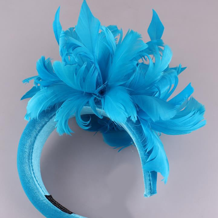 Blue Feather Hairband
