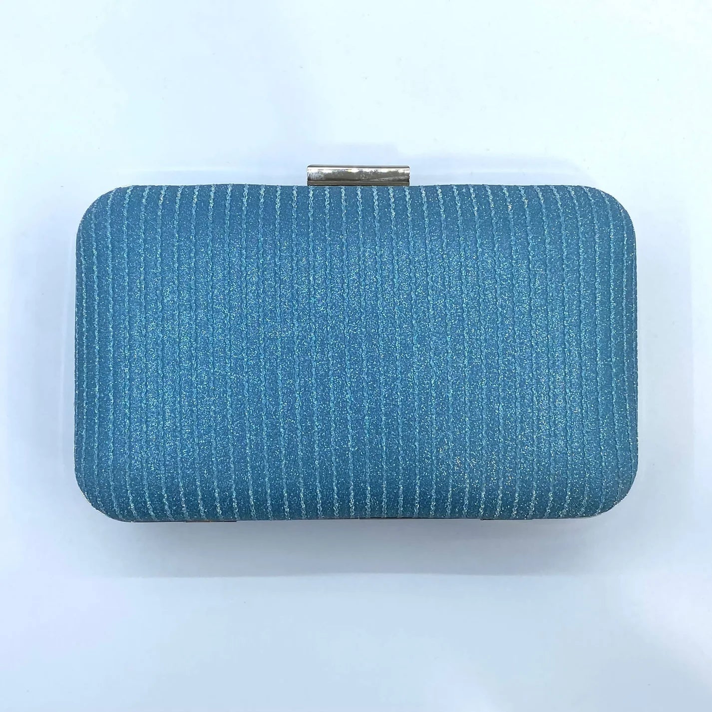 Quinn Glitter Clutch Blue