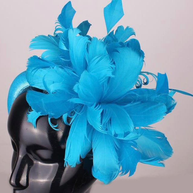 Blue Feather Hairband