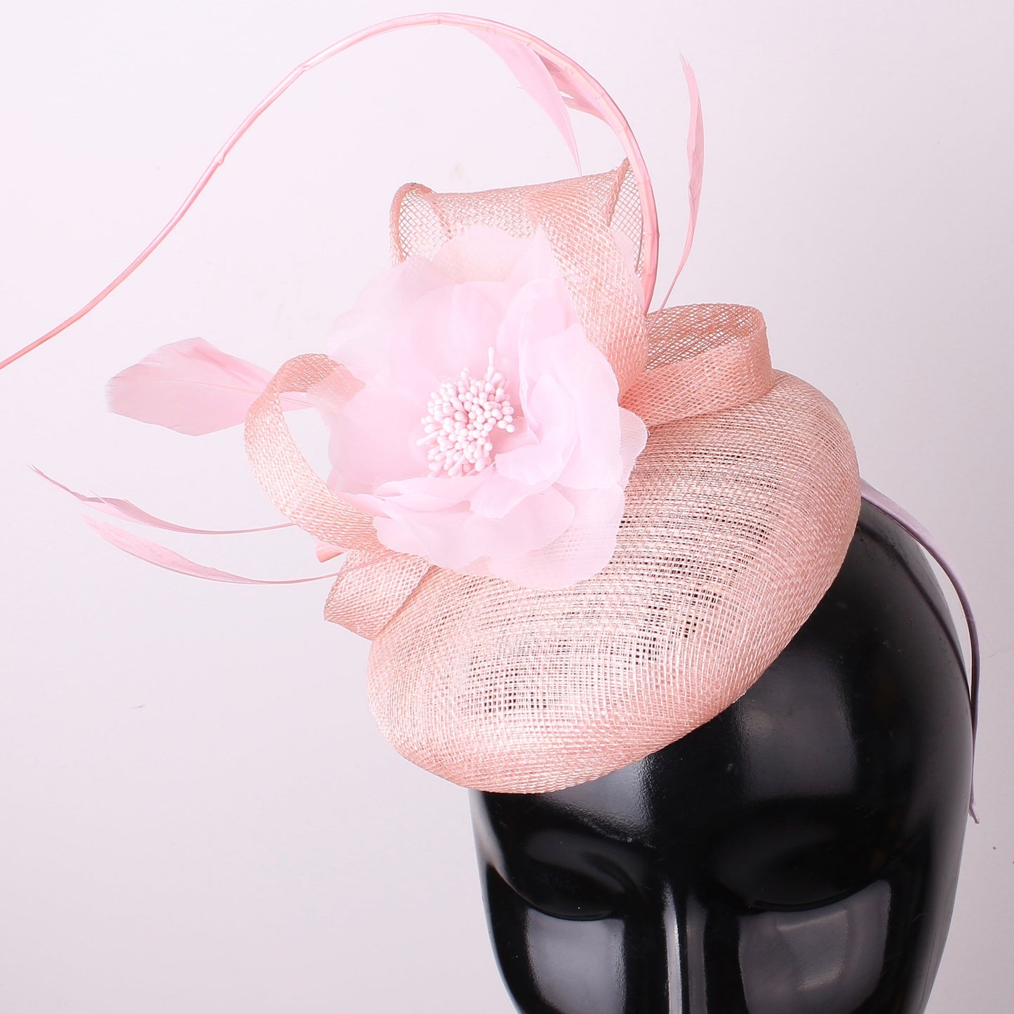 Baby Pink Flower Fascinator