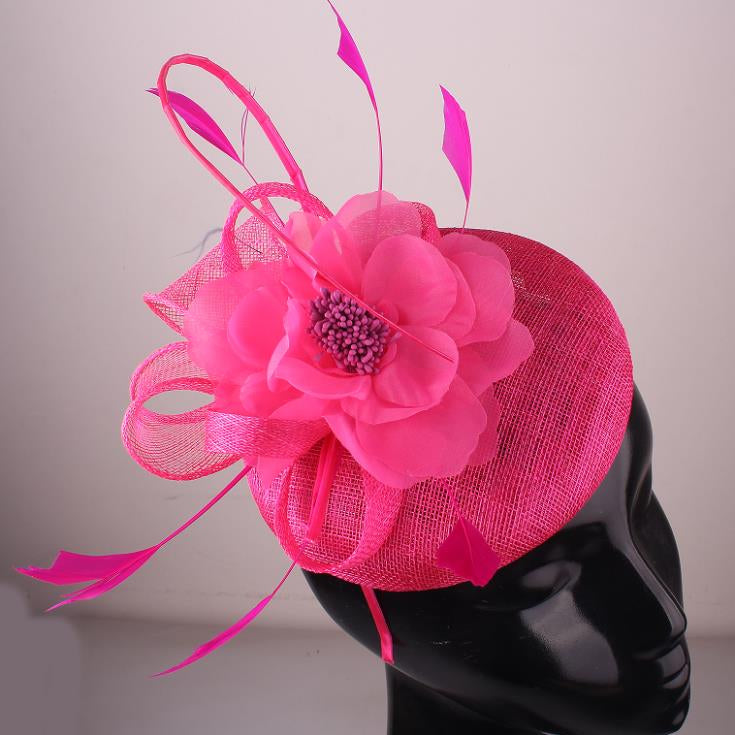 Fuchsia Flower Fascinator