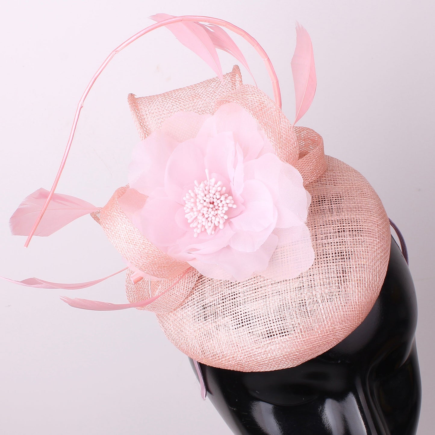 Baby Pink Flower Fascinator