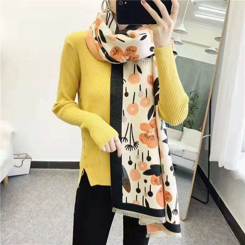 Flora Scarf Orange