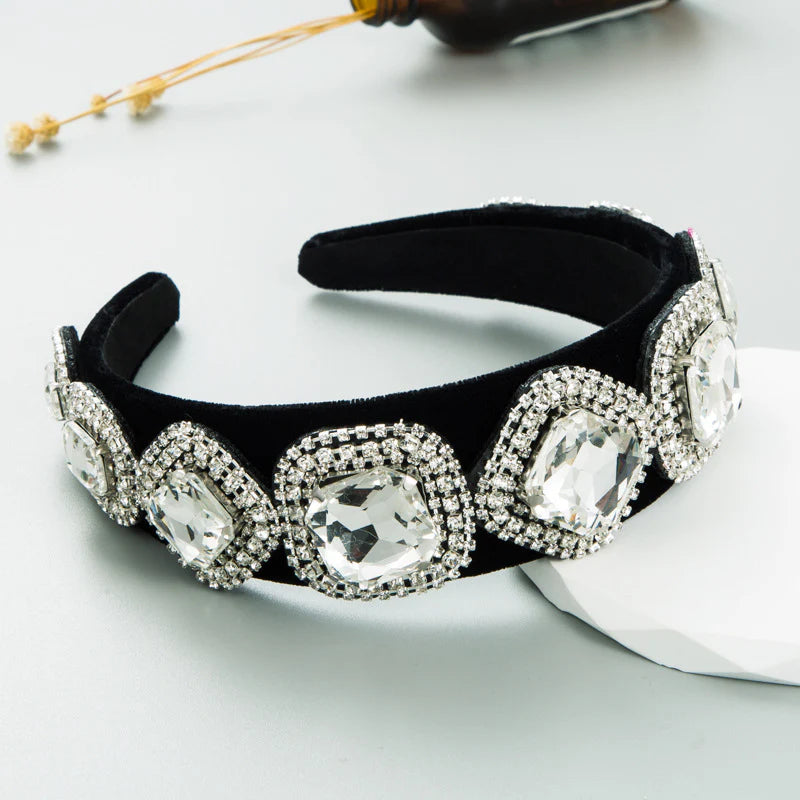 Silver Chunky Jewel Hairband