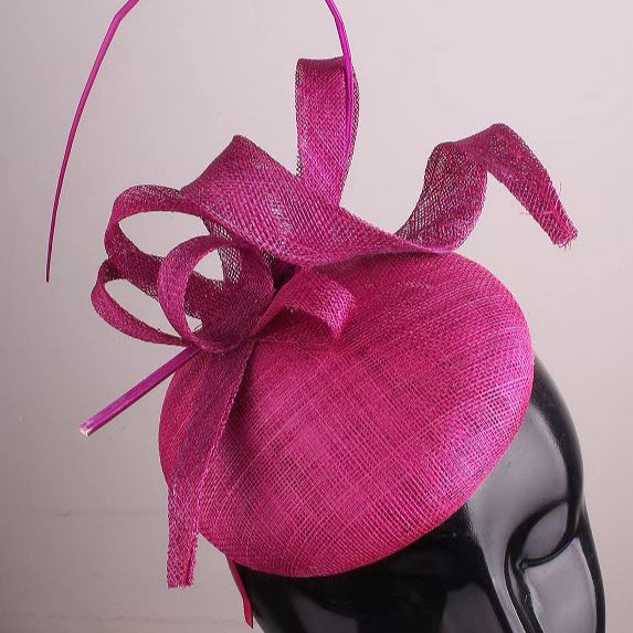 Magenta Twirl Fascinator