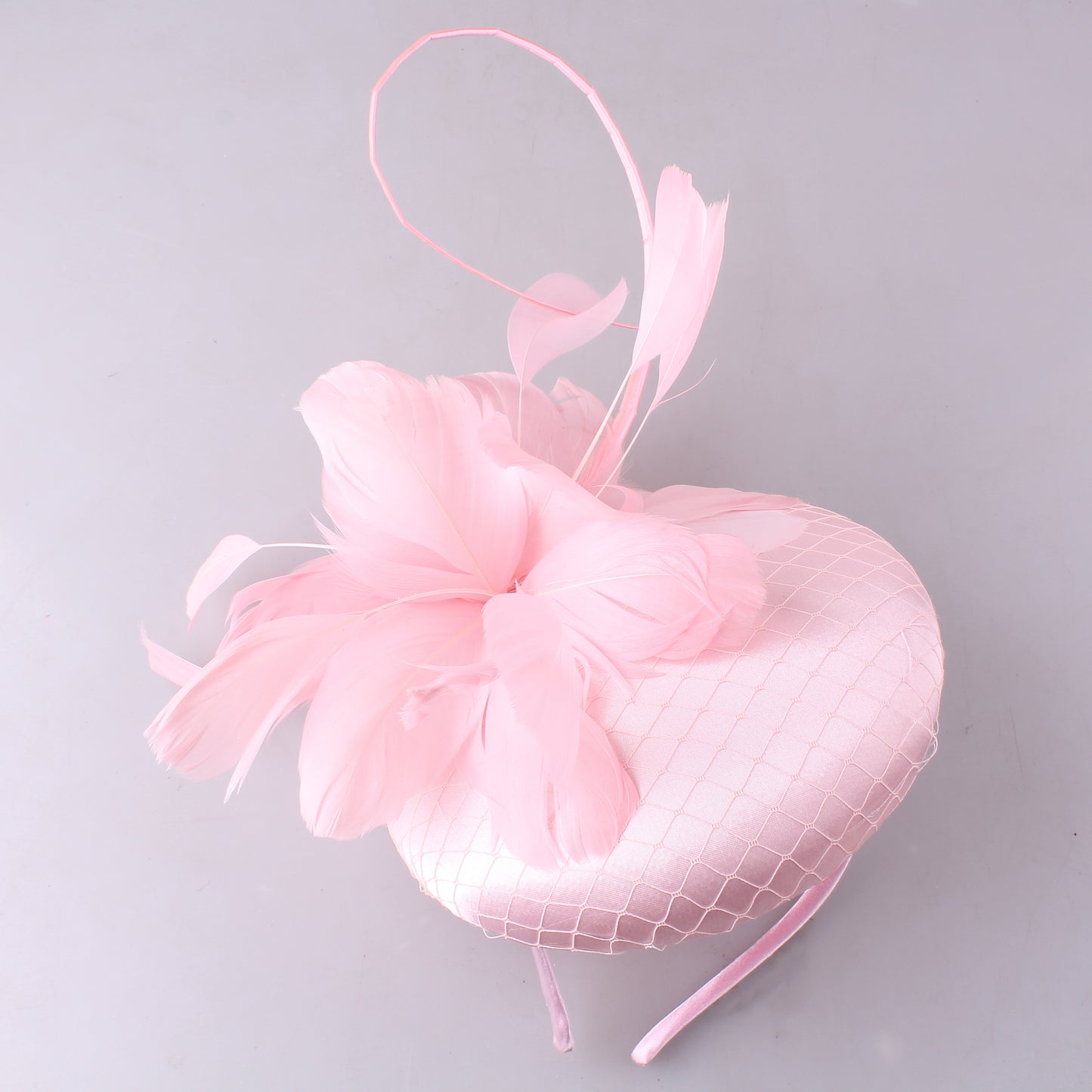 Fascinator Pink Feather Cluster