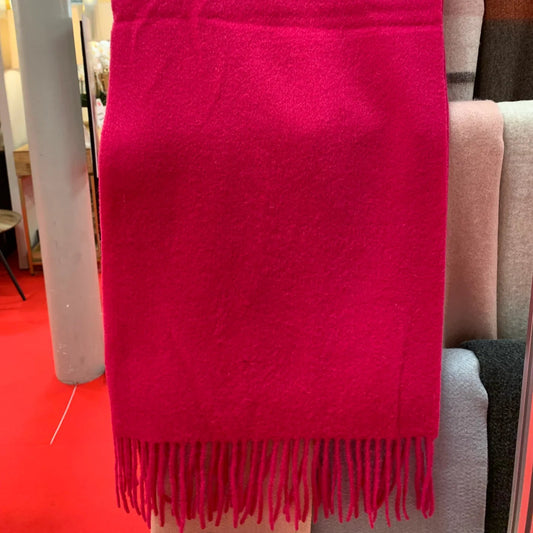 100% Wool Scarf Fuchsia