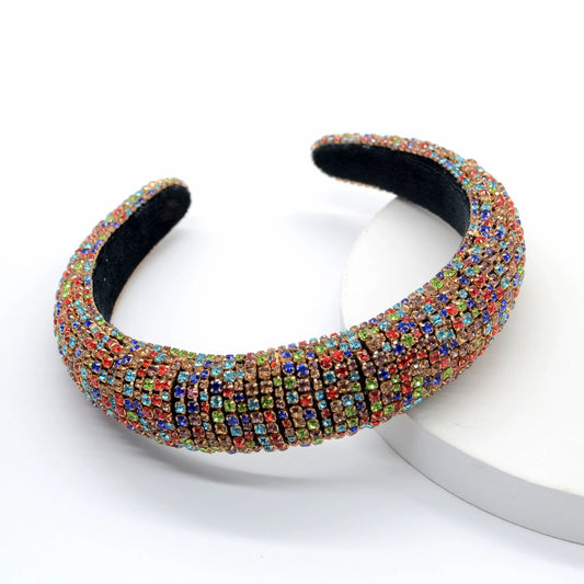 Multicolour Crystal Crown Hairband