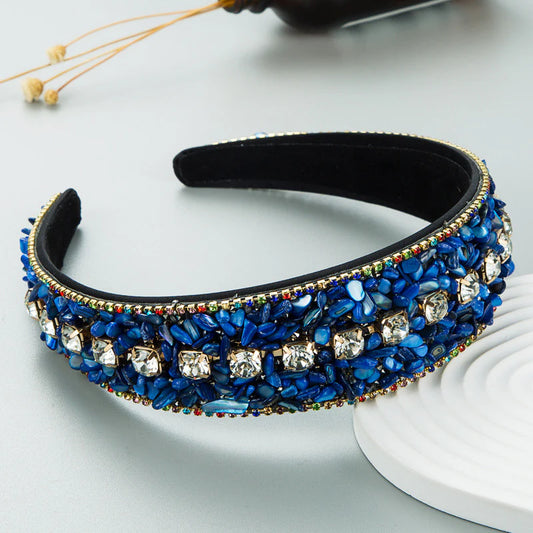 Navy Shell Hairband
