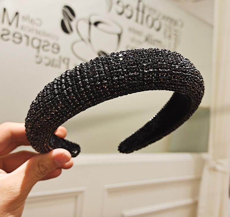 Black Crystal Crown Hairband