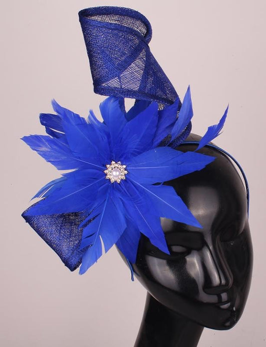 Bella Royal Blue Fascinator